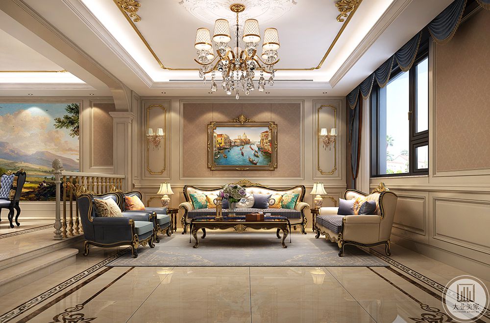 带有欧式特色的家具以柔顺的线条勾勒，将迷人而勾人的风情展现得恰到好处。