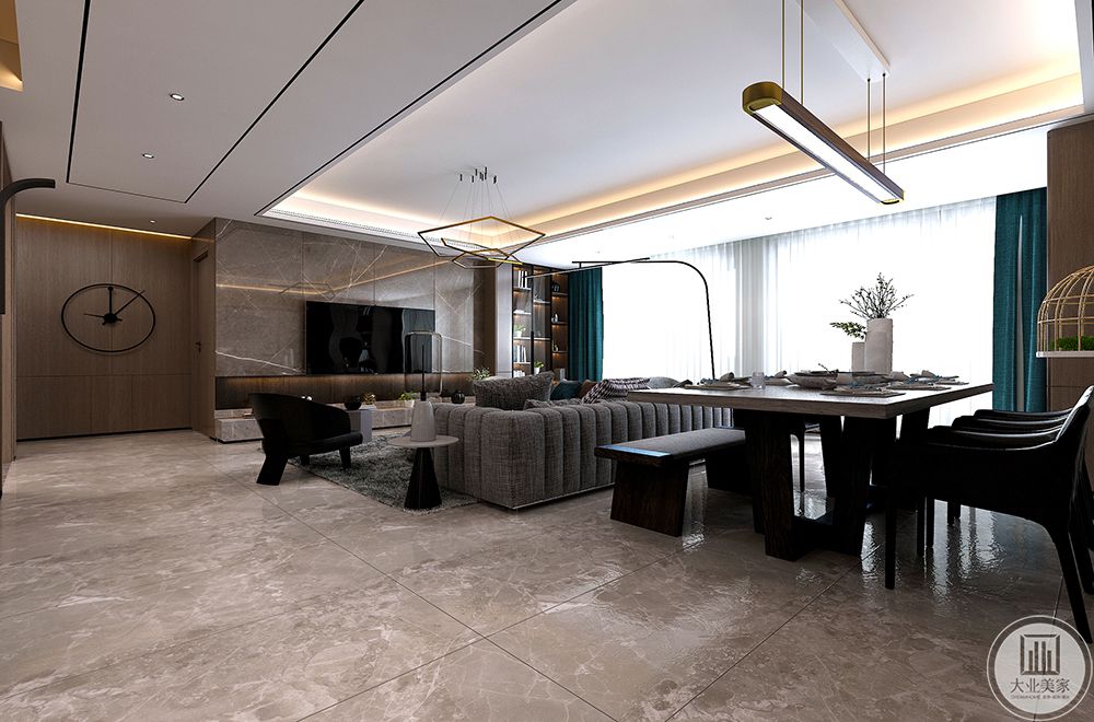 客餐厅 客餐厅一体化设计 使空间更具现代化 空间更加开阔
